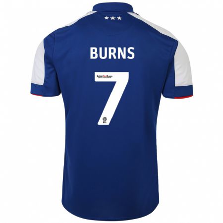 Kandiny Mujer Camiseta Wes Burns #7 Azul 1ª Equipación 2023/24 La Camisa Chile