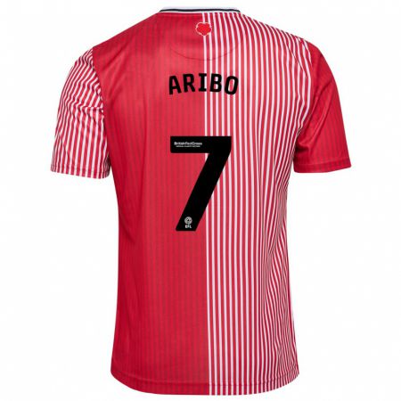 Kandiny Mujer Camiseta Joe Aribo #7 Rojo 1ª Equipación 2023/24 La Camisa Chile