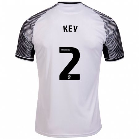 Kandiny Mujer Camiseta Josh Key #2 Blanco 1ª Equipación 2023/24 La Camisa Chile