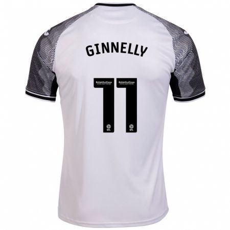 Kandiny Mujer Camiseta Josh Ginnelly #11 Blanco 1ª Equipación 2023/24 La Camisa Chile