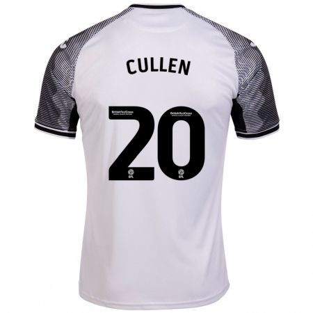 Kandiny Mujer Camiseta Liam Cullen #20 Blanco 1ª Equipación 2023/24 La Camisa Chile