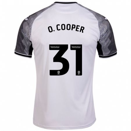 Kandiny Mujer Camiseta Oliver Cooper #31 Blanco 1ª Equipación 2023/24 La Camisa Chile