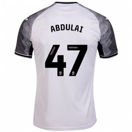 Kandiny Mujer Camiseta Azeem Abdulai #47 Blanco 1ª Equipación 2023/24 La Camisa Chile