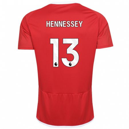 Kandiny Mujer Camiseta Wayne Hennessey #13 Rojo 1ª Equipación 2023/24 La Camisa Chile