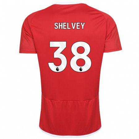 Kandiny Mujer Camiseta George Shelvey #38 Rojo 1ª Equipación 2023/24 La Camisa Chile