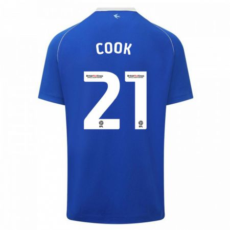 Kandiny Mujer Camiseta Mikayla Cook #21 Azul 1ª Equipación 2023/24 La Camisa Chile