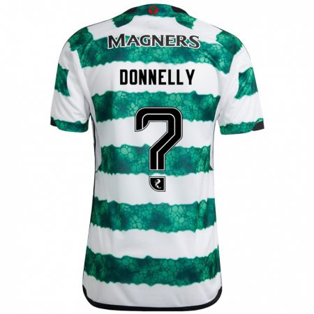Kandiny Mujer Camiseta Jacob Donnelly #0 Verde 1ª Equipación 2023/24 La Camisa Chile