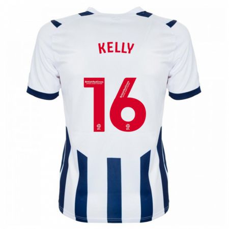 Kandiny Mujer Camiseta Martin Kelly #16 Blanco 1ª Equipación 2023/24 La Camisa Chile