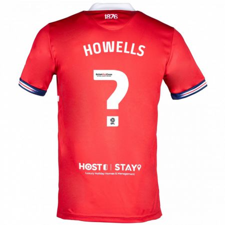 Kandiny Mujer Camiseta Max Howells #0 Rojo 1ª Equipación 2023/24 La Camisa Chile