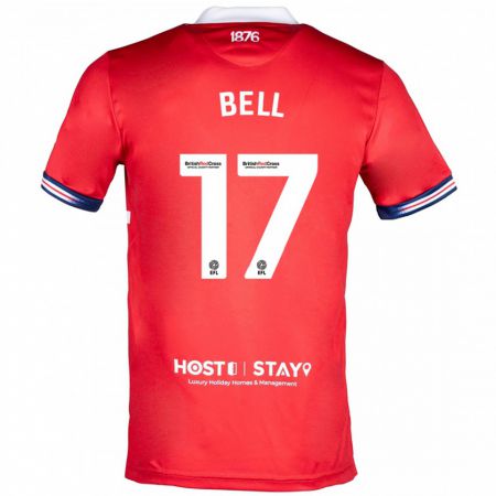 Kandiny Mujer Camiseta Millie Bell #17 Rojo 1ª Equipación 2023/24 La Camisa Chile
