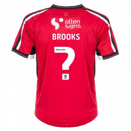 Kandiny Mujer Camiseta Billy Brooks #0 Rojo 1ª Equipación 2023/24 La Camisa Chile