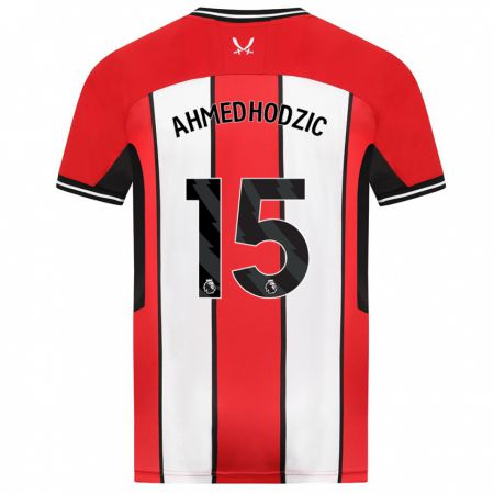 Kandiny Mujer Camiseta Anel Ahmedhodzic #15 Rojo 1ª Equipación 2023/24 La Camisa Chile