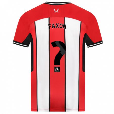 Kandiny Mujer Camiseta Luke Faxon #0 Rojo 1ª Equipación 2023/24 La Camisa Chile