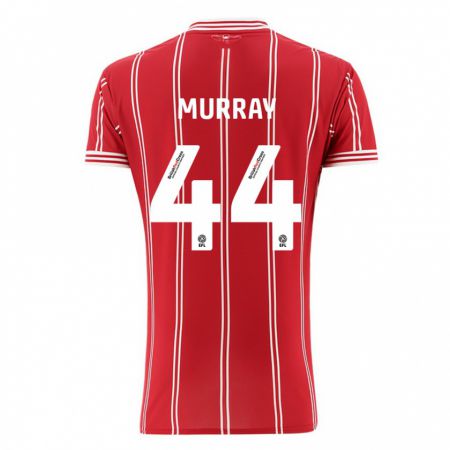 Kandiny Mujer Camiseta Satara Murray #44 Rojo 1ª Equipación 2023/24 La Camisa Chile