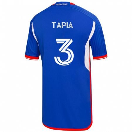 Kandiny Mujer Camiseta Ignacio Tapia #3 Azul 1ª Equipación 2023/24 La Camisa Chile
