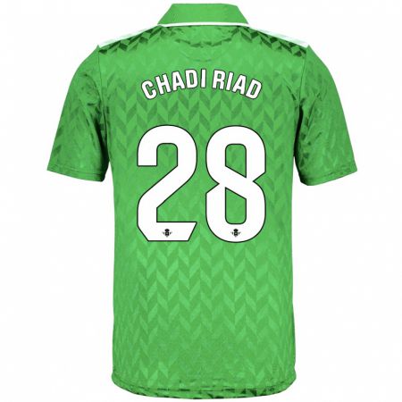 Kandiny Mujer Camiseta Chadi Riad #28 Verde 2ª Equipación 2023/24 La Camisa Chile