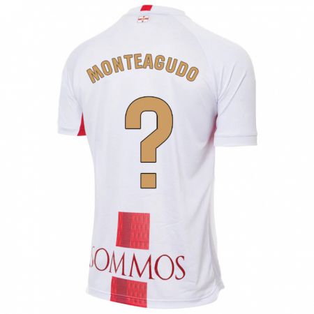 Kandiny Mujer Camiseta Miguel Monteagudo #0 Blanco 2ª Equipación 2023/24 La Camisa Chile
