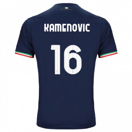 Kandiny Mujer Camiseta Dimitrije Kamenović #16 Armada 2ª Equipación 2023/24 La Camisa Chile