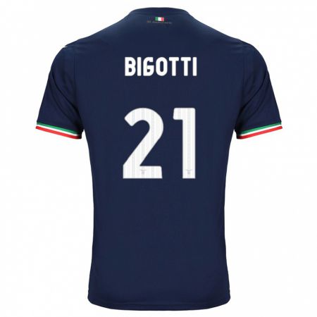 Kandiny Mujer Camiseta Massimo Bigotti #21 Armada 2ª Equipación 2023/24 La Camisa Chile