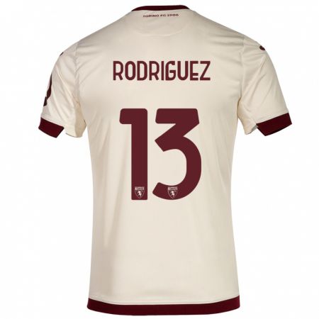 Kandiny Mujer Camiseta Ricardo Rodríguez #13 Champán 2ª Equipación 2023/24 La Camisa Chile