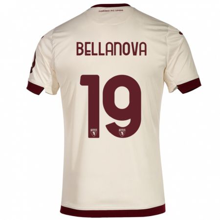 Kandiny Mujer Camiseta Raoul Bellanova #19 Champán 2ª Equipación 2023/24 La Camisa Chile
