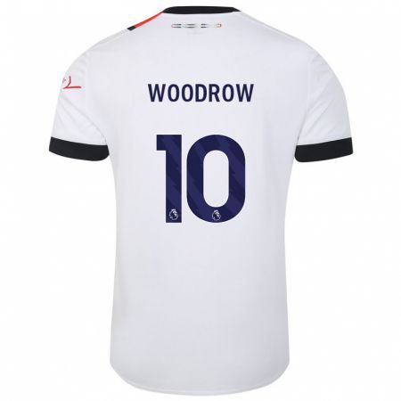 Kandiny Mujer Camiseta Cauley Woodrow #10 Blanco 2ª Equipación 2023/24 La Camisa Chile