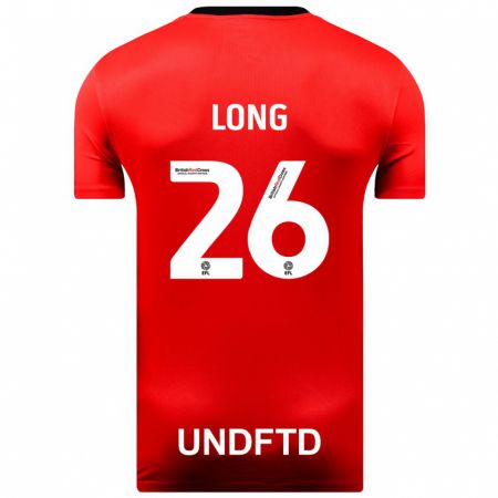Kandiny Mujer Camiseta Kevin Long #26 Rojo 2ª Equipación 2023/24 La Camisa Chile