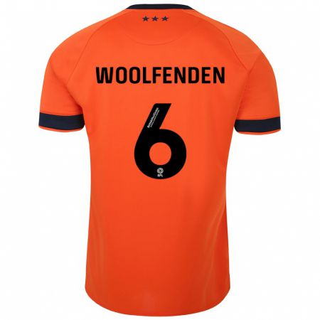 Kandiny Mujer Camiseta Luke Woolfenden #6 Naranja 2ª Equipación 2023/24 La Camisa Chile