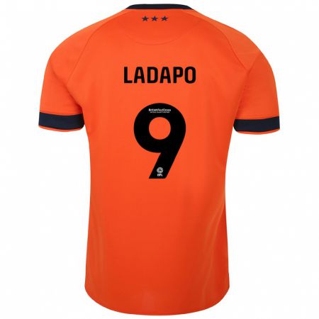 Kandiny Mujer Camiseta Freddie Ladapo #9 Naranja 2ª Equipación 2023/24 La Camisa Chile