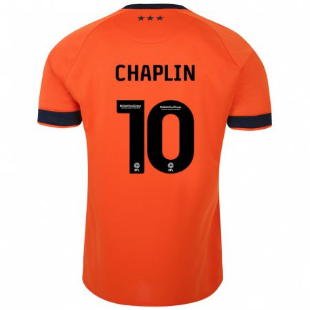 Kandiny Mujer Camiseta Conor Chaplin #10 Naranja 2ª Equipación 2023/24 La Camisa Chile