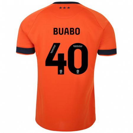 Kandiny Mujer Camiseta Gerard Buabo #40 Naranja 2ª Equipación 2023/24 La Camisa Chile