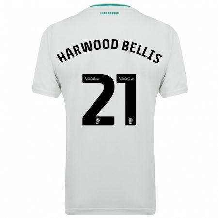 Kandiny Mujer Camiseta Taylor Harwood-Bellis #21 Blanco 2ª Equipación 2023/24 La Camisa Chile
