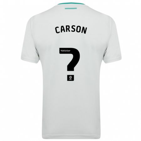 Kandiny Mujer Camiseta Matty Carson #0 Blanco 2ª Equipación 2023/24 La Camisa Chile