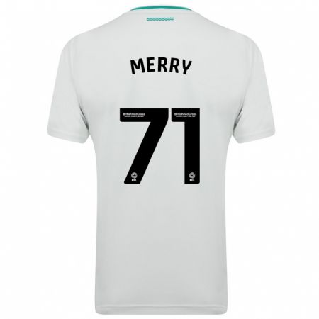 Kandiny Mujer Camiseta Will Merry #71 Blanco 2ª Equipación 2023/24 La Camisa Chile