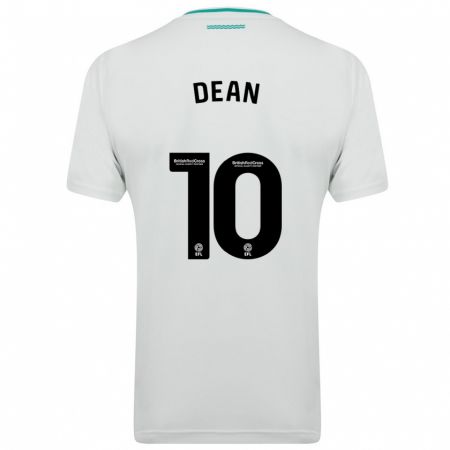Kandiny Mujer Camiseta Rianna Dean #10 Blanco 2ª Equipación 2023/24 La Camisa Chile