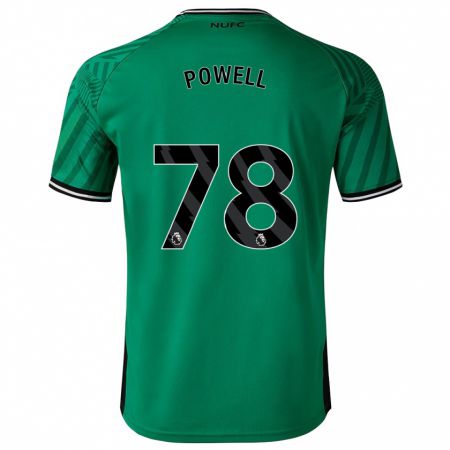 Kandiny Mujer Camiseta Harry Powell #78 Verde 2ª Equipación 2023/24 La Camisa Chile