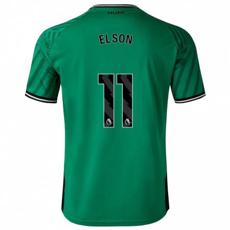 Kandiny Mujer Camiseta Kacie Elson #11 Verde 2ª Equipación 2023/24 La Camisa Chile