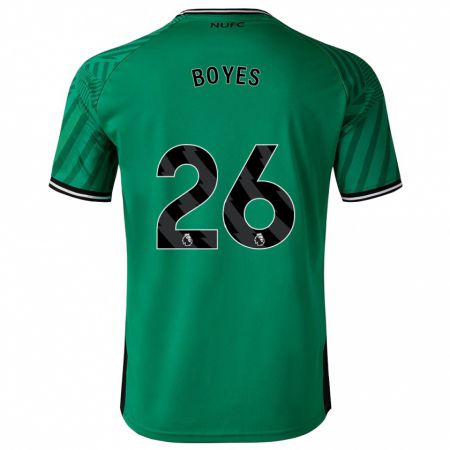 Kandiny Mujer Camiseta Grace Boyes #26 Verde 2ª Equipación 2023/24 La Camisa Chile