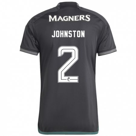 Kandiny Mujer Camiseta Alistair Johnston #2 Negro 2ª Equipación 2023/24 La Camisa Chile