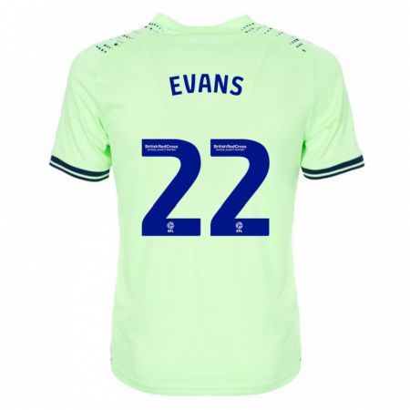 Kandiny Mujer Camiseta Kate Evans #22 Armada 2ª Equipación 2023/24 La Camisa Chile