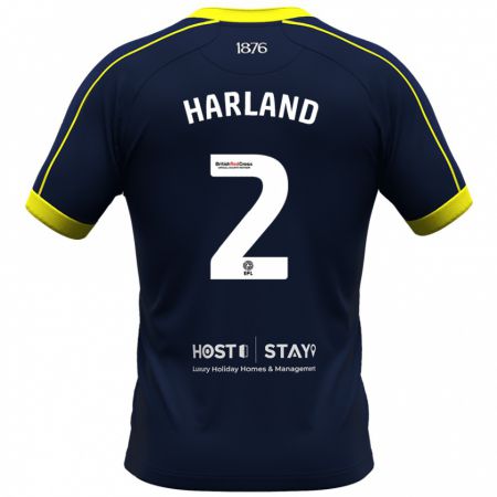 Kandiny Mujer Camiseta Jane Harland #2 Armada 2ª Equipación 2023/24 La Camisa Chile