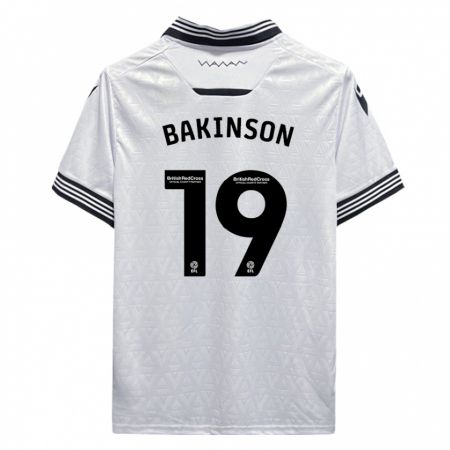 Kandiny Mujer Camiseta Tyreeq Bakinson #19 Blanco 2ª Equipación 2023/24 La Camisa Chile