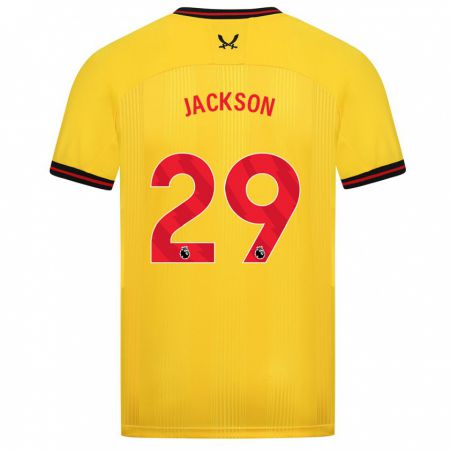 Kandiny Mujer Camiseta Fallon Olivia Connolly-Jackson #29 Amarillo 2ª Equipación 2023/24 La Camisa Chile
