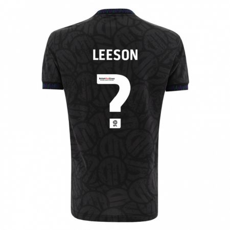 Kandiny Mujer Camiseta Harry Leeson #0 Negro 2ª Equipación 2023/24 La Camisa Chile