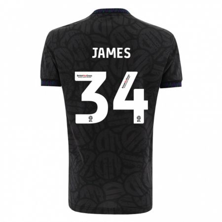 Kandiny Mujer Camiseta Joseph James #34 Negro 2ª Equipación 2023/24 La Camisa Chile