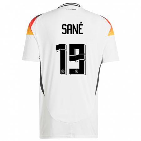 Kandiny Niño Camiseta Alemania Leroy Sane #19 Blanco 1ª Equipación 24-26 La Camisa Chile