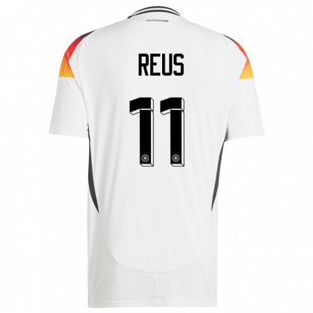 Kandiny Niño Camiseta Alemania Marco Reus #11 Blanco 1ª Equipación 24-26 La Camisa Chile
