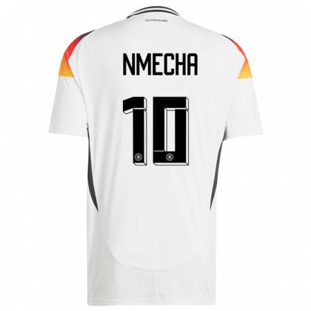 Kandiny Niño Camiseta Alemania Felix Nmecha #10 Blanco 1ª Equipación 24-26 La Camisa Chile