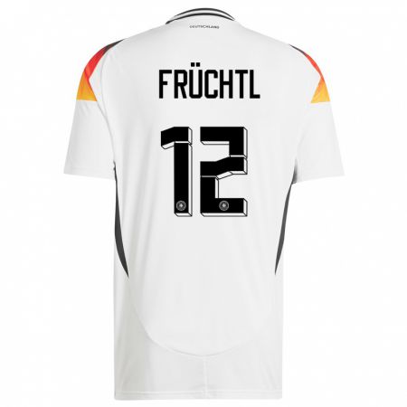 Kandiny Niño Camiseta Alemania Christian Fruchtl #12 Blanco 1ª Equipación 24-26 La Camisa Chile