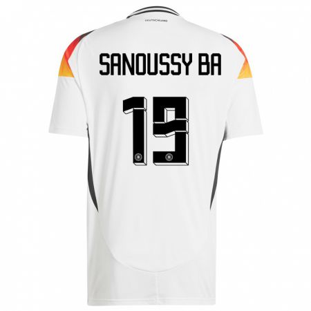 Kandiny Niño Camiseta Alemania Sanoussy Ba #19 Blanco 1ª Equipación 24-26 La Camisa Chile